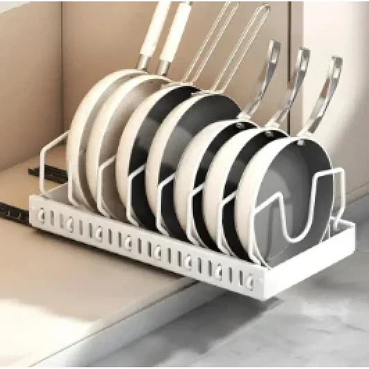 Uittrekbare pannenorganizer uit de Opgeruimde Keuken-set