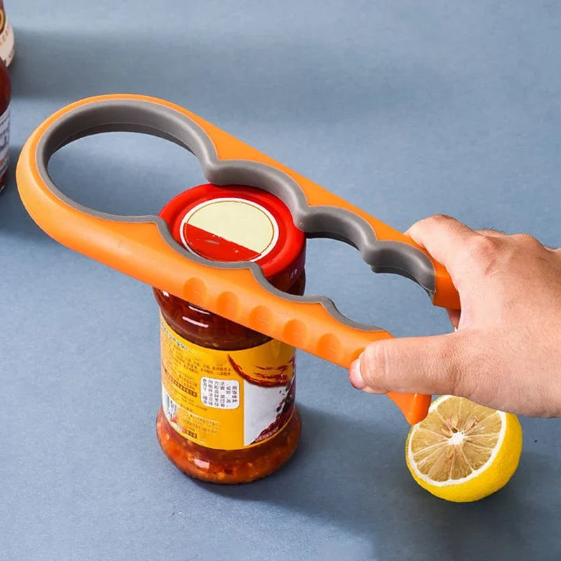 4-in-1 Blikopener & Flesopener — Eén Tool voor Alles