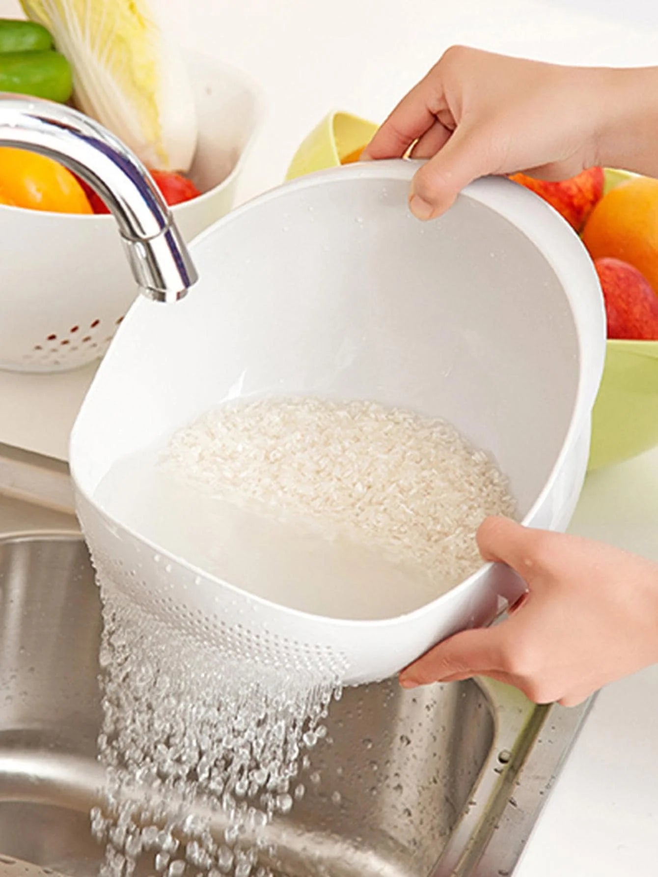 afgietzeven set groenten fruit wassen keuken accessoire