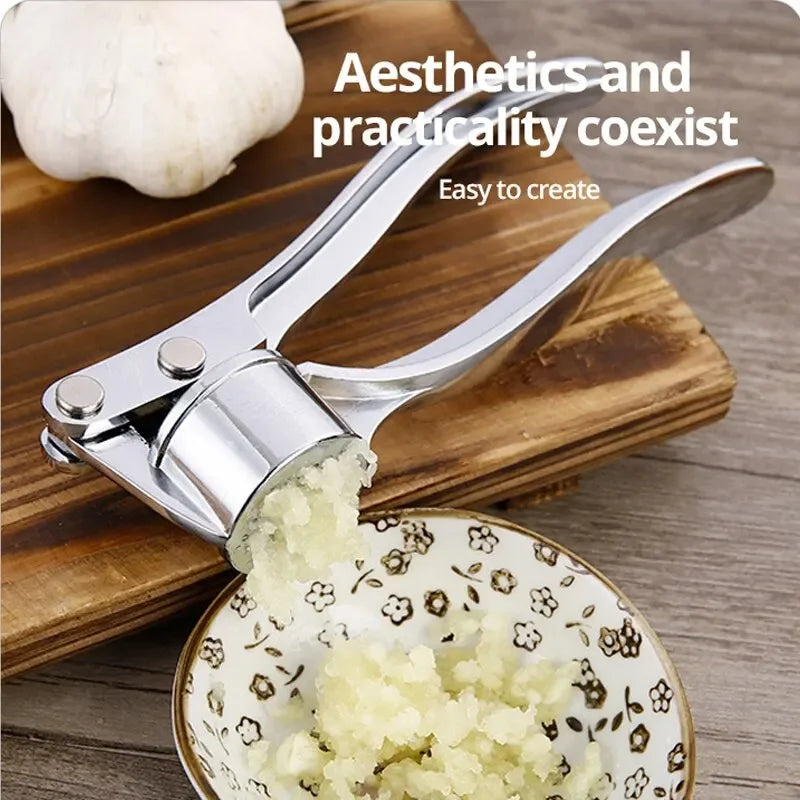 Knoflookpers met geperste knoflook