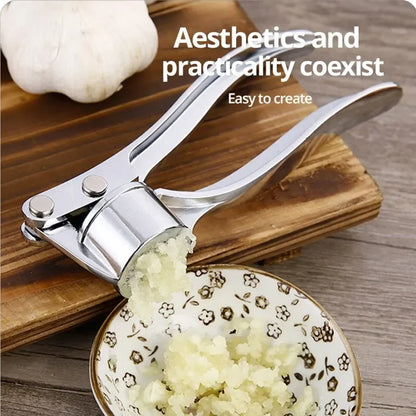 Knoflookpers met geperste knoflook