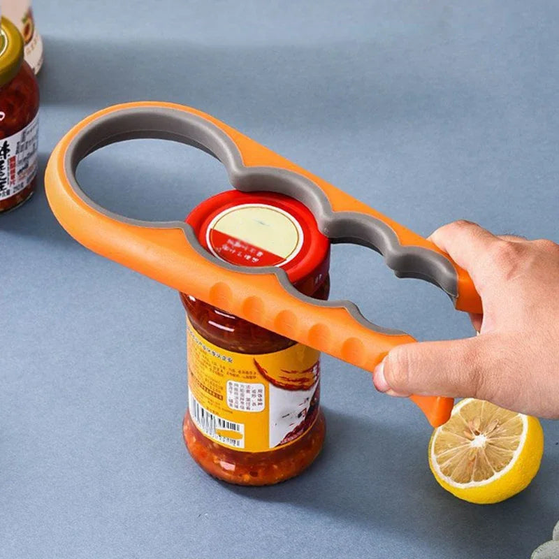 4-in-1 Blikopener & Flesopener — Eén Tool voor Alles
