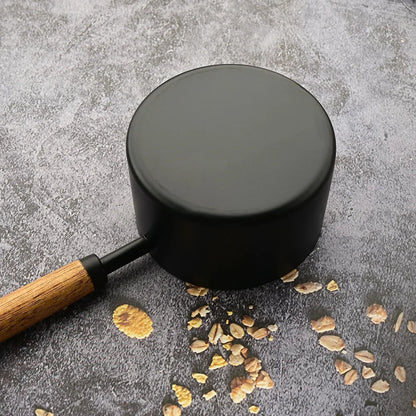 Maatbekers & Maatlepels met Houten Handvat — 8-delige RVS Bakset